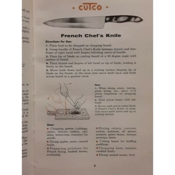 Cutco Cookbook, World's Finest Cutlery, Volume I; Copyright 1961 - Picture 6 of 9
